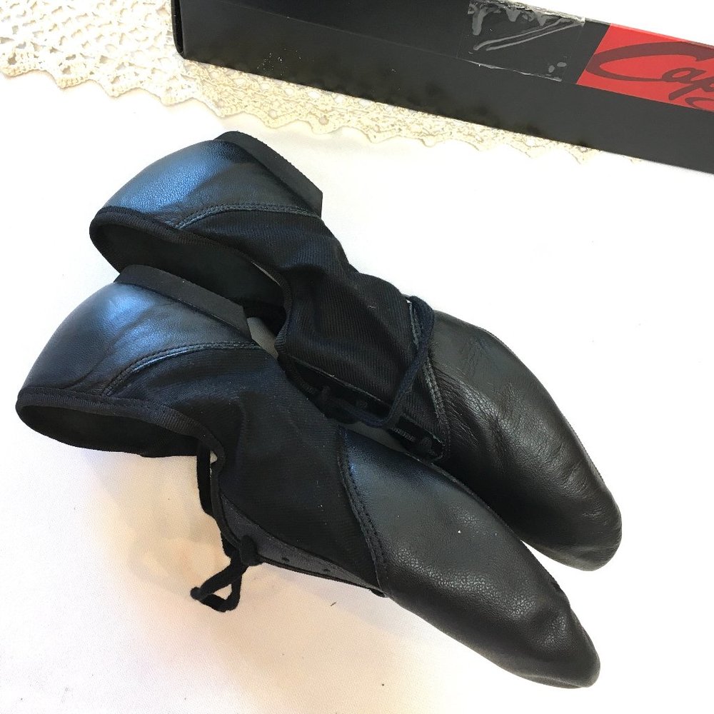 * CAPEZIO 358 Split Sole Black Jazz Adult Dance Shoe NWT - Picture 7 of 8